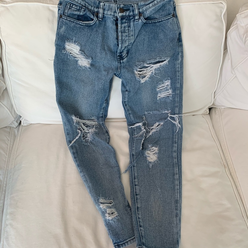 Brandy Melville ripped mom jeans